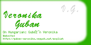 veronika guban business card